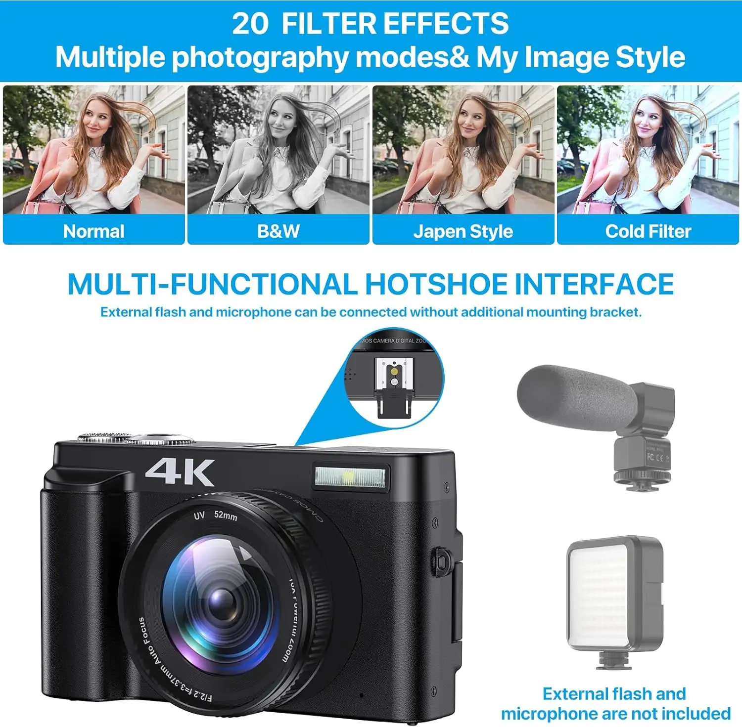 TEBNGIHNM 4K Digital Camera for Photography Autofocus 48MP 4K Camera with SD Card - 81t6dmqsvil._ac_sl1500_